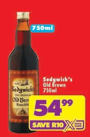 Sedgwick's Old Brown 750ml