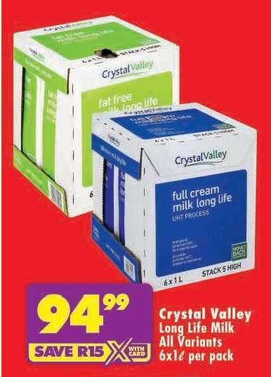 CRYSTAL VALLEY LONG LIFE MILK