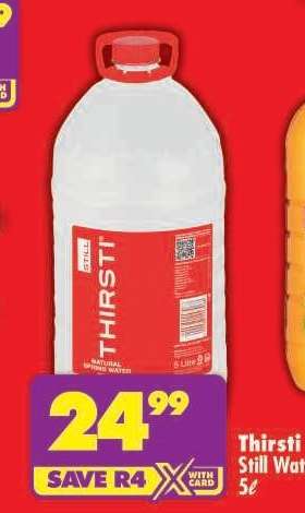 Thirsti Still Water 5L