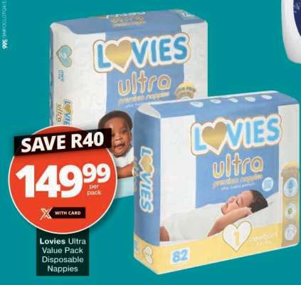 LOVIES ULTRA VALUE PACK DISPOSABLE NAPPIES