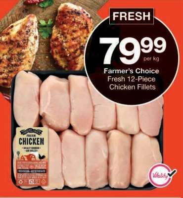 Farmer's Choice Fresh 12-Piece Chicken Fillets