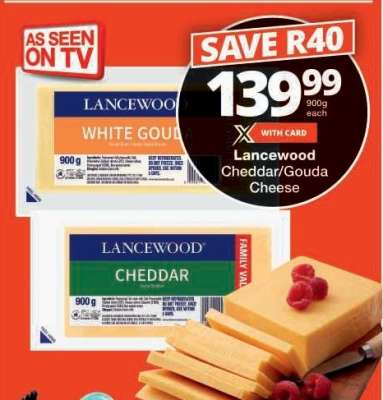 Lancewood Cheddar/Gouda Cheese