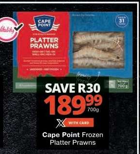 Cape Point Frozen Platter Prawns