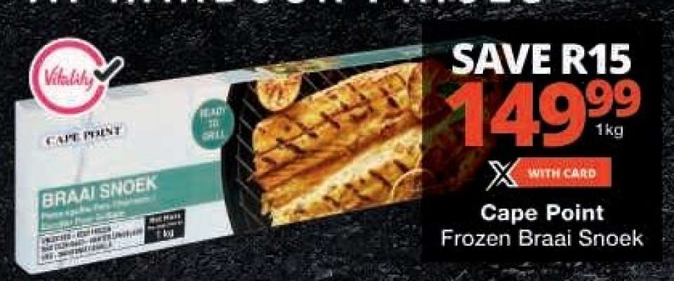 Cape Point Frozen Braai Snoek