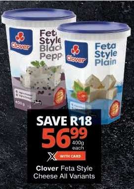 Clover Feta Style Cheese All Variants