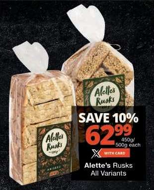 Alette's Rusks All Variants