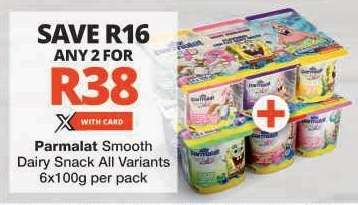 PARMALAT SMOOTH DAIRY SNACK all variants