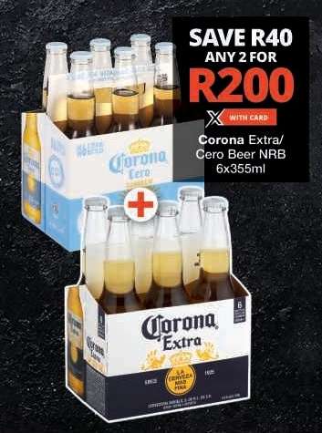 Corona Extra/ Cero Beer NRB 6x355ml