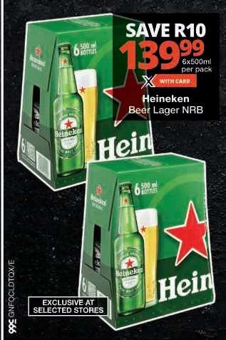 Heineken Beer Lager NRB