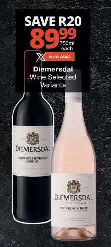 Diemersdal Wine Selected Variants