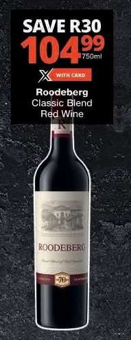 Roodeberg Classic Blend Red Wine