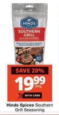 Hinds Spices Southern Grill Seasoning