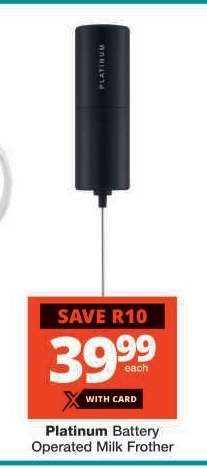 Platinum Battery Operated Milk Frother