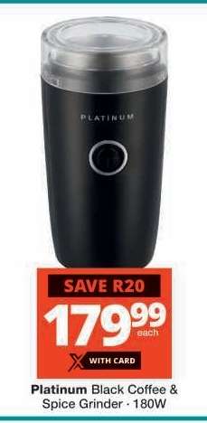 Platinum Black Coffee & Spice Grinder