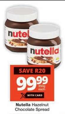 Nutella Hazelnut Chocolate Spread
