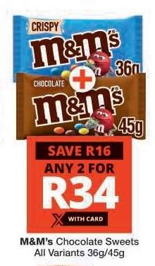M&M’s Chocolate Sweets