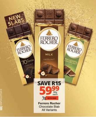 Ferrero Rocher Chocolate Slab