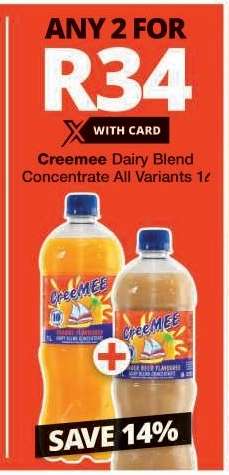 Creemee Dairy Blend Concentrate All Variants 1ℓ