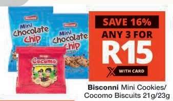 Bisconni Mini Cookies/Cocomo Biscuits 21g/23g