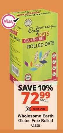 Wholesome Earth Gluten Free Rolled Oats