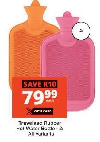 Travelvac Rubber Hot Water Bottle