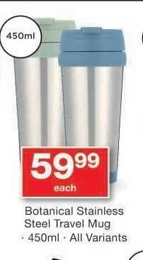 Botanical Stainless Steel Travel Mug