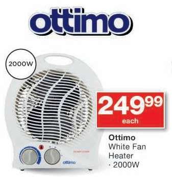 Ottimo White Fan Heater
