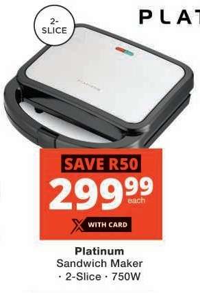 Platinum Sandwich Maker