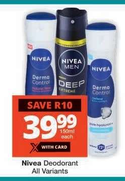 Nivea Deodorant