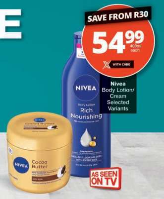 NIVEA BODY LOTION/CREAM