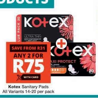 KOTEX SANITARY PADS