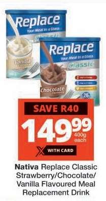 Nativa Replace Classic Meal Replacement Drink
