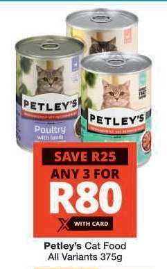 Petley's Cat Food