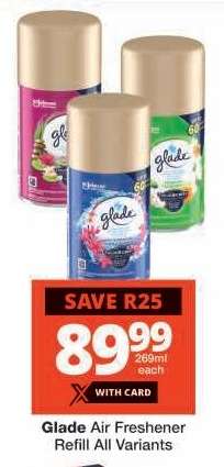 Glade Air Freshener Refill All Variants