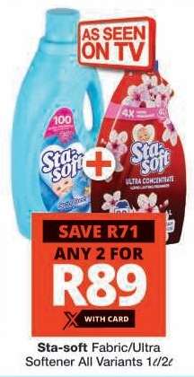 Sta-soft Fabric/Ultra Softener