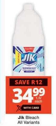 JIK BLEACH all variants