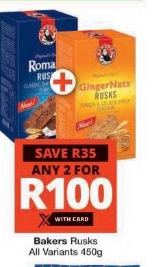 BAKERS RUSKS