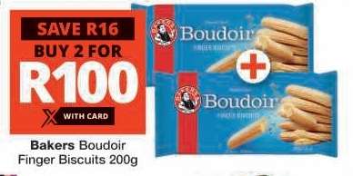 Bakers Boudoir Finger Biscuits 200g
