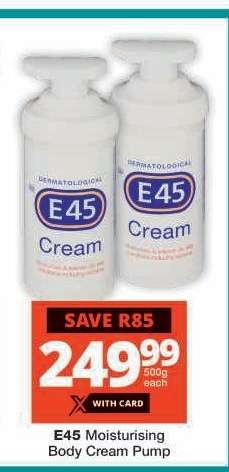 E45 Moisturising Body Cream Pump
