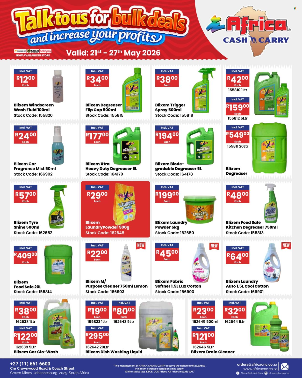 Africa Cash & Carry specials - 21/05/2026 - 27/05/2026. Page 64