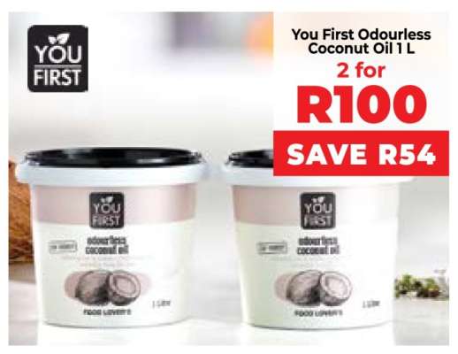 You First Odourless Coconut Oil 1 L