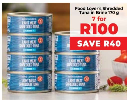 Food Lover’s Shredded Tuna in Brine 170 g