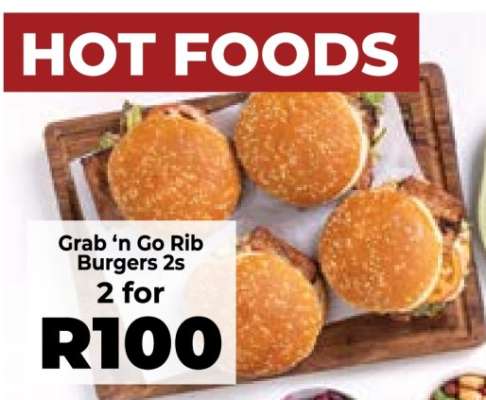 Grab ‘n Go Rib Burgers 2s