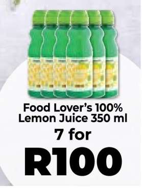 Food Lover’s 100% Lemon Juice 350 ml