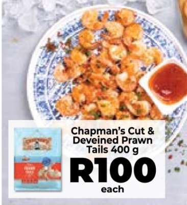 Chapman's Cut & Deveined Prawn Tails 400 g