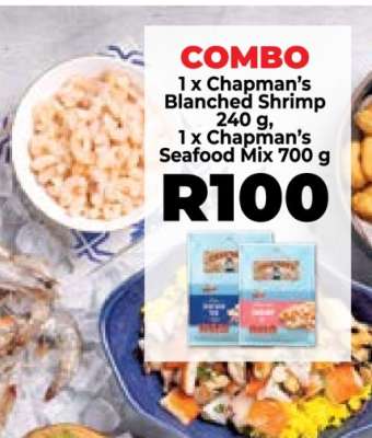 Chapman's Blanched Shrimp & Seafood Mix Combo