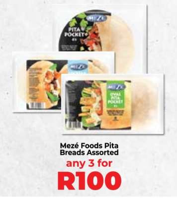 Mezé Foods Pita Breads Assorted