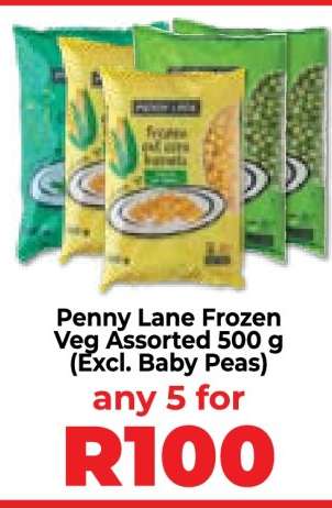 Penny Lane Frozen Veg Assorted 500 g (Excl. Baby Peas)