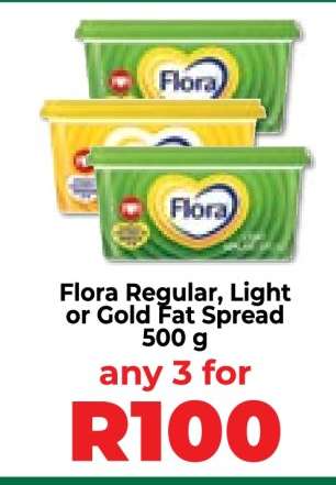 Flora Regular, Light or Gold Fat Spread