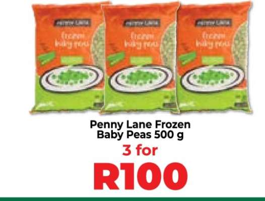Penny Lane Frozen Baby Peas 500 g